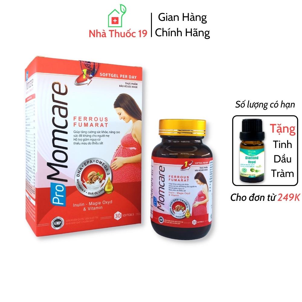 Pro Momcare Bổ Sung Các Vitamin Khoáng Chất DHA EPA Omega 3 Cho Phụ Nữ Trước Trong Thời Kì Mang Thai Và Cho Con Bú