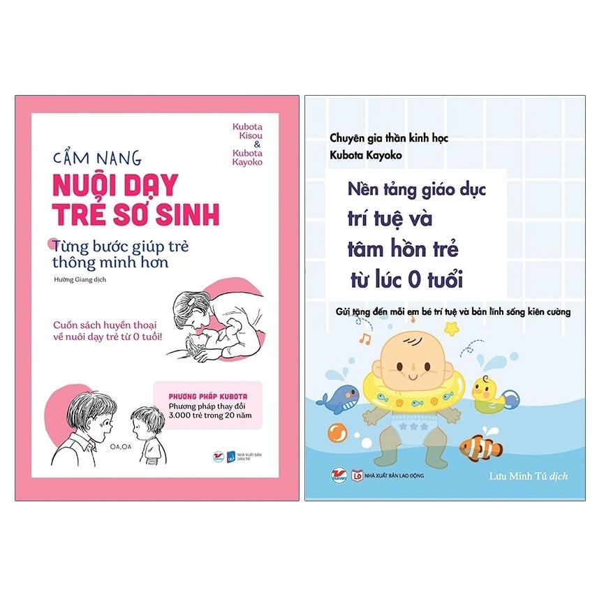 Sách - Combo Cẩm Nang Nuôi Dạy Trẻ Sơ Sinh + Nền Tảng Giáo Dục Trí Tuệ Và Tâm Hồn Trẻ Từ Lúc 0 Tuổi