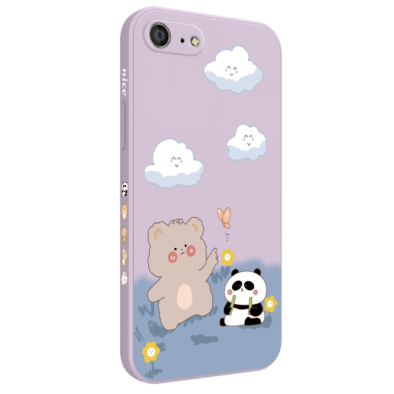 Ốp Điện Thoại Silicon Dẻo Hình Gấu Trúc Dễ Thương Cho IPhone 8 7 6 6S Plus SE 2020