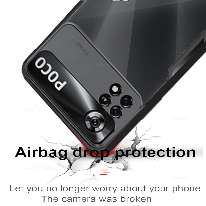 Ốp Điện Thoại TPU Acrylic Chống Sốc Cho Xiaomi Poco X4 M4 Pro NFC M4Pro X4Pro X4NFC M4 4G 5G