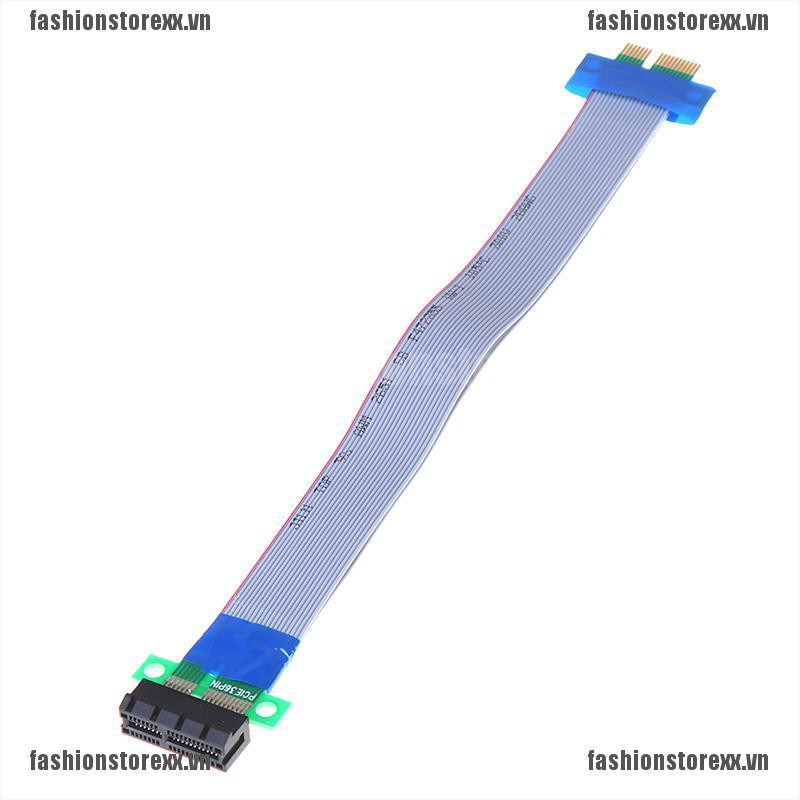 FASI PCI-E Express 1X Riser Card Extender Extension Ribbon Flexible Cable VN