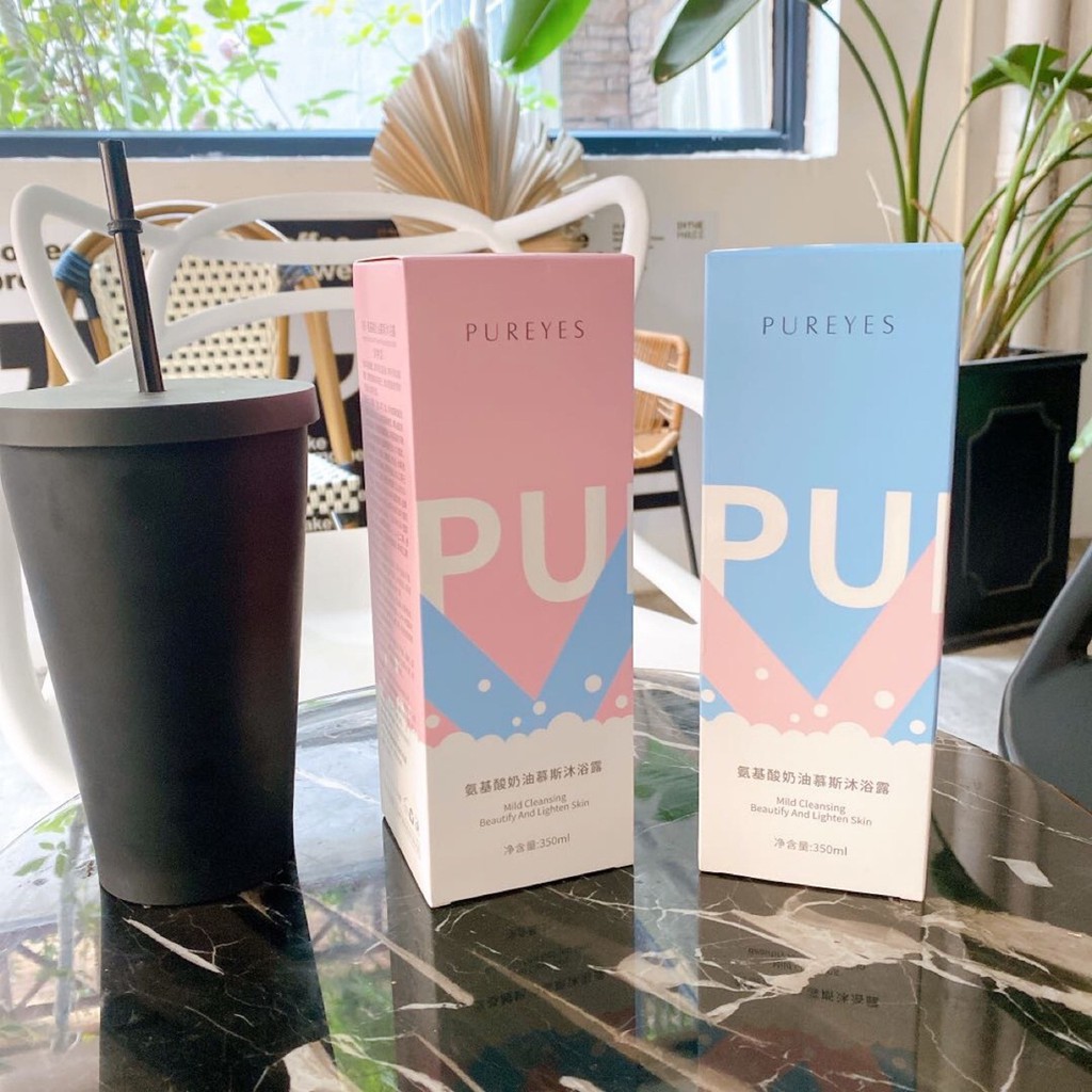 Sữa tắm dạng bọt Pureyes PE69 dưỡng trắng da