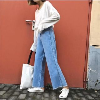 BIGSIZE QUẦN JEAN ỐNG RỘNG 9 TẤC không co giãn
