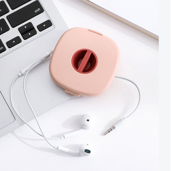 Hộp dụng cụ thu gọn tai nghe cáp sạc bỏ túi tiện lợi