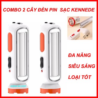 Combo 02 Đèn pin siêu sáng, đèn pin 2 chế độ, đèn pin đa năng, đèn bàn, đèn pin sạc