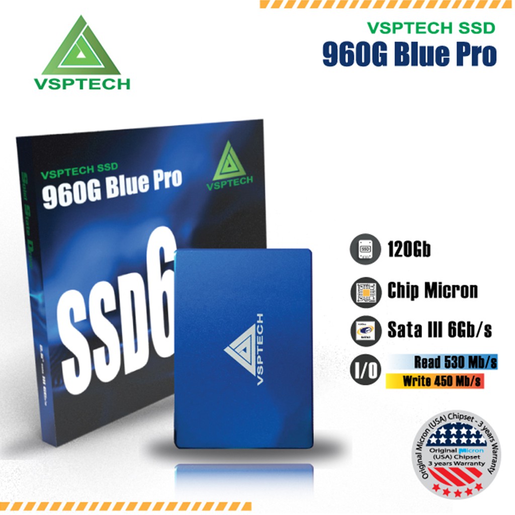 Ổ cứng SSD VSPTECH Blue Pro 120G/B