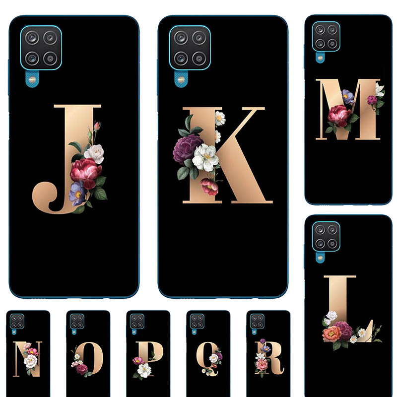 Ốp Lưng Điện Thoại Nhựa Mềm Samsung Galaxy A12 A125F Samsung Galaxy A42 5g A425 Hình Hoa 26 Chữ Cái | BigBuy360 - bigbuy360.vn