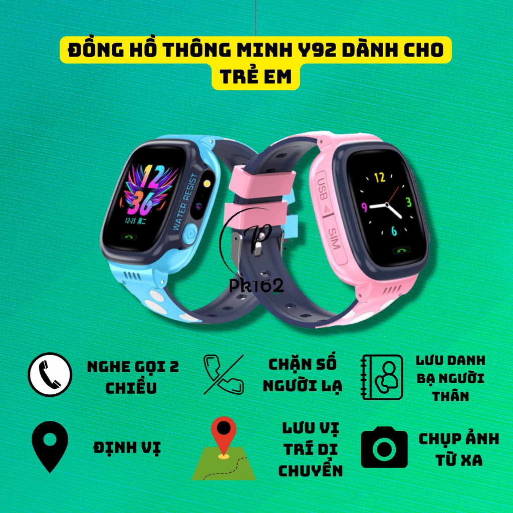 Đồng hồ trẻ em - Lắp sim - Nghe gọi - Định vị - Chụp ảnh từ xa