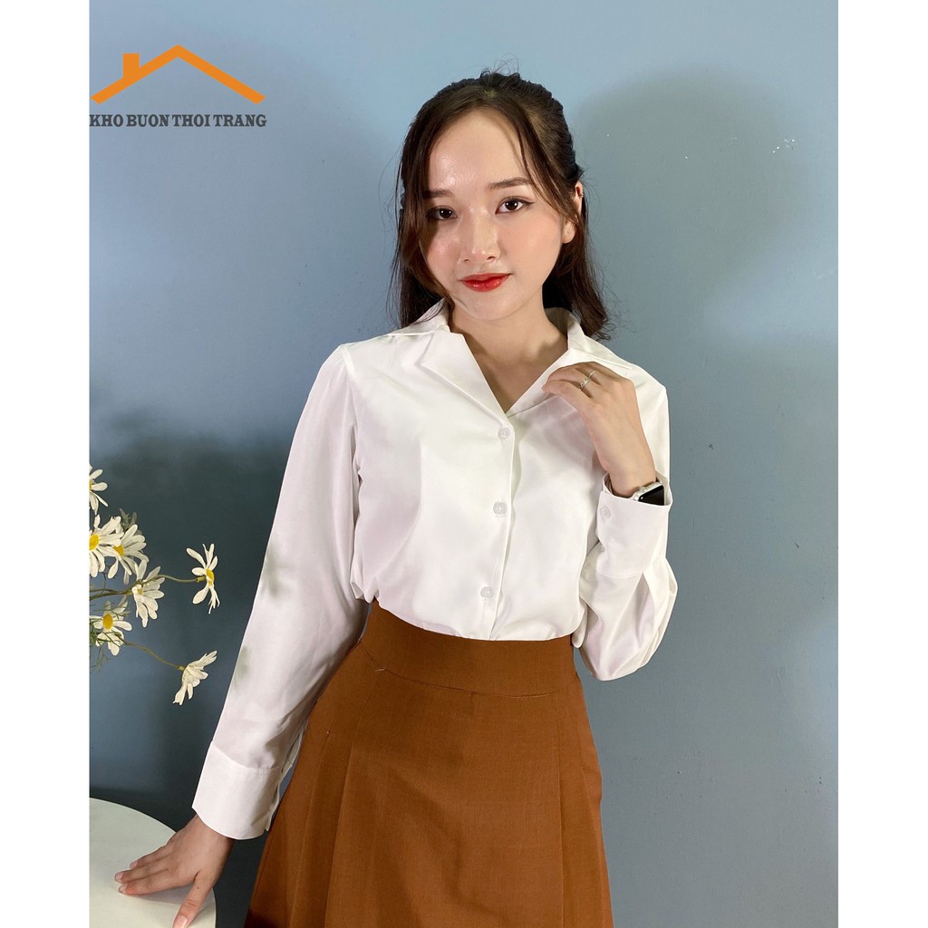 Áo Sơ Mi Lụa Cổ Vest_Phong Cách Tiểu Thư | BigBuy360 - bigbuy360.vn