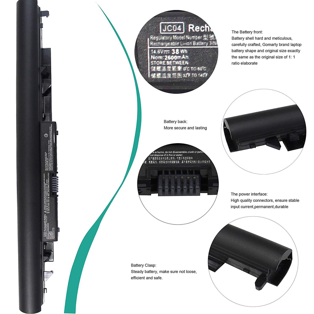 PIN laptop HP 15-BS, 15-BW, 15-BS553TU, 15-BS554TU, 15-BS555TU, 15-BS557TU, 15-bs559tu, JC04 JCO4