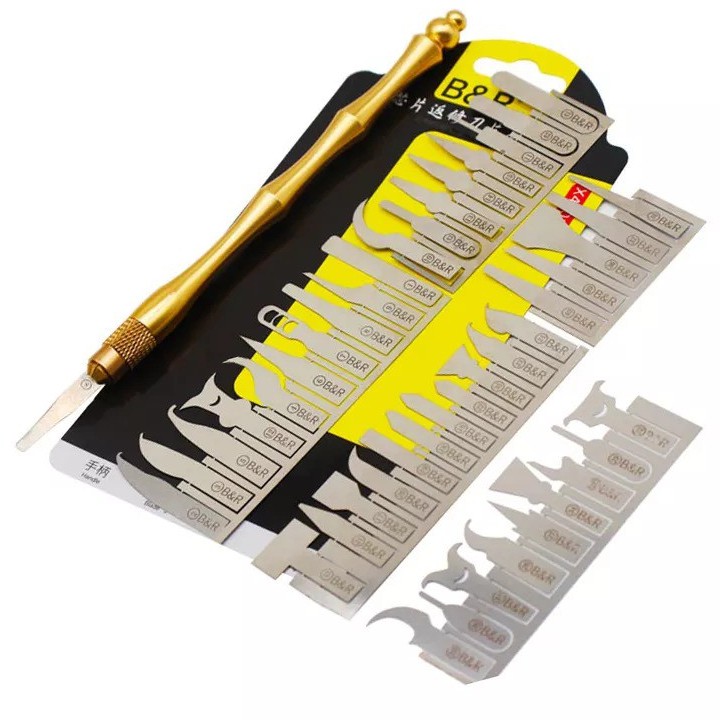 Bộ dụng cụ đục, tách IC, cạo keo B&R X4301 - 43 in 1