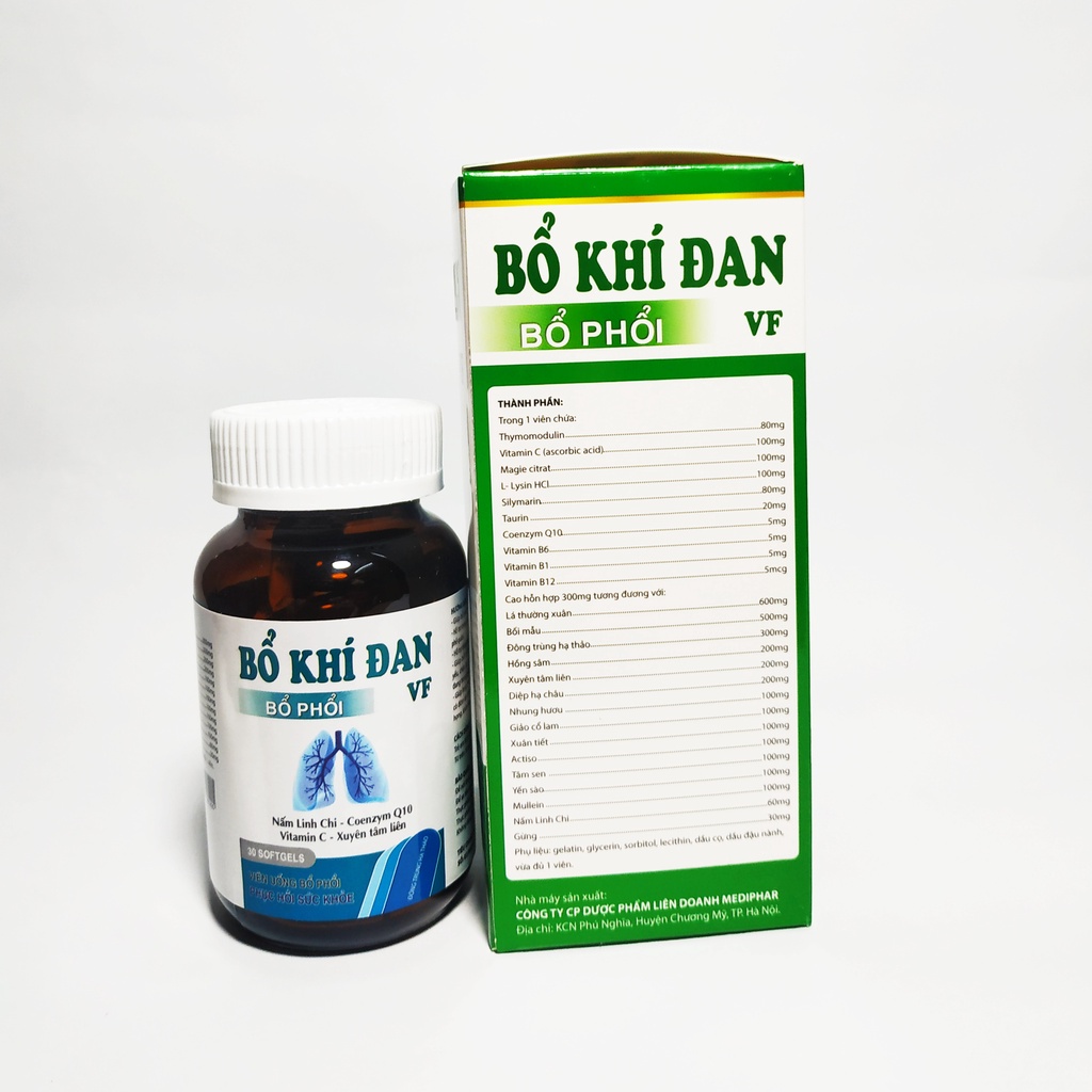 Bổ Phổi - Bổ Khí Đan Phục Hồi Sức Khỏe Trước Và Sau Covid – Giúp Phổi Khỏe Mạnh Tránh Bị Tổn Thương - Hộp 100 viên