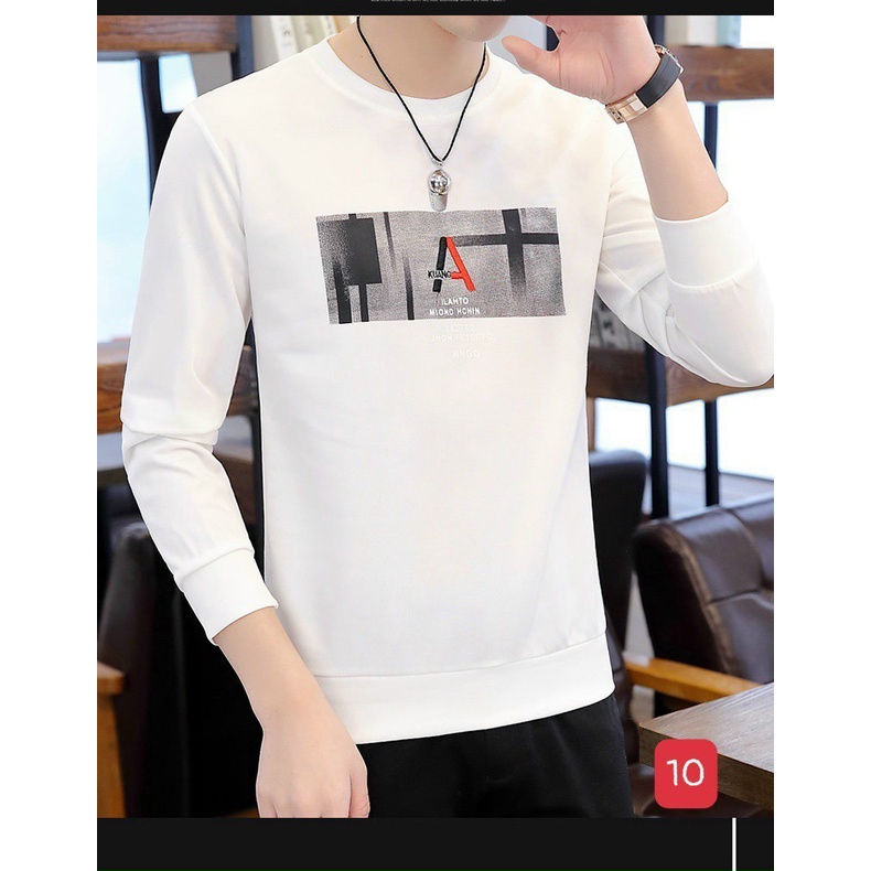 ÁO THUN TÂY DÀI CỔ TRỤ PHONG CÁCH HÀN QUỐC 100%COTTON CAO CẤP SKYFASHION A02