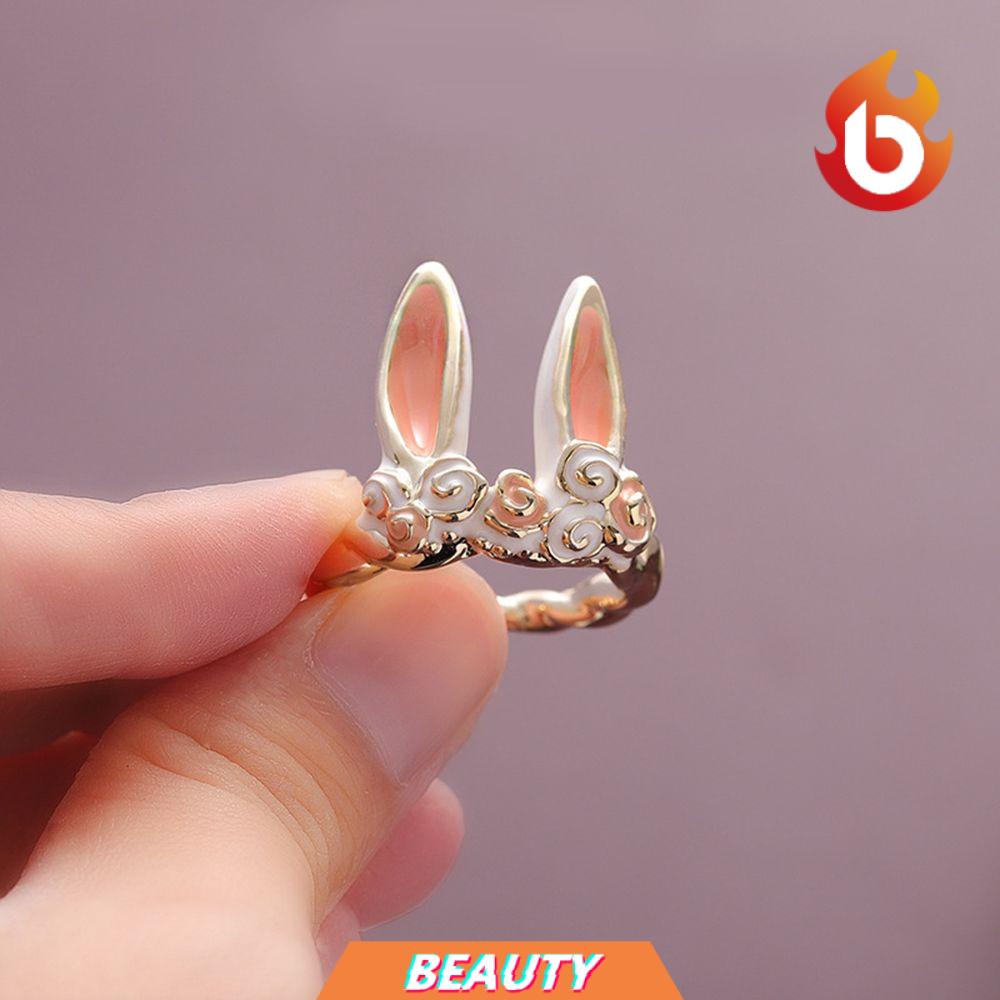 Nhẫn Hở Hình Chú Thỏ Dễ Thương Có Thể Điều Chỉnh