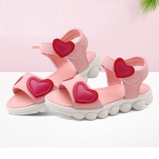 Sandal bé gái dép quai hậu trái tim cho bé gái siêu xinh 20813