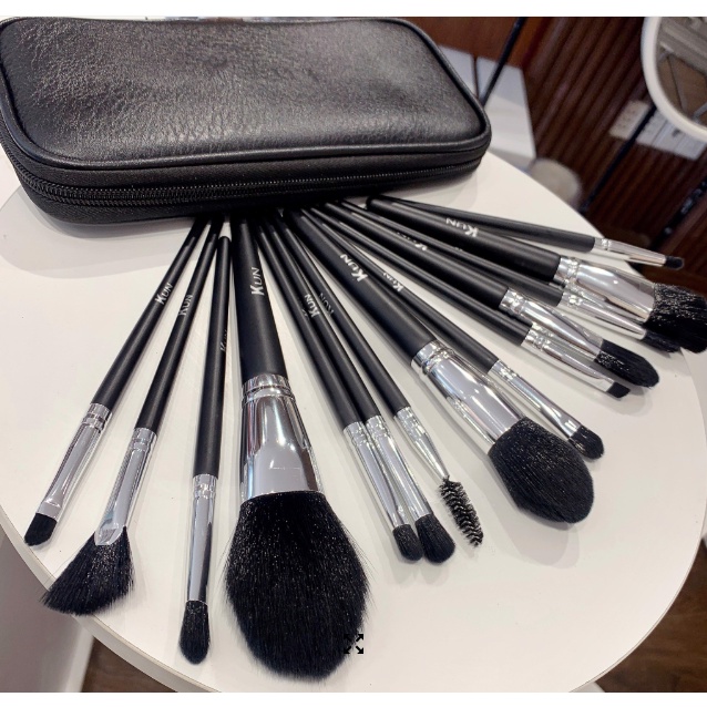 Bộ cọ Kun 14 cây lông thú siêu mền phù hợp makeup chuyên nghiệp
