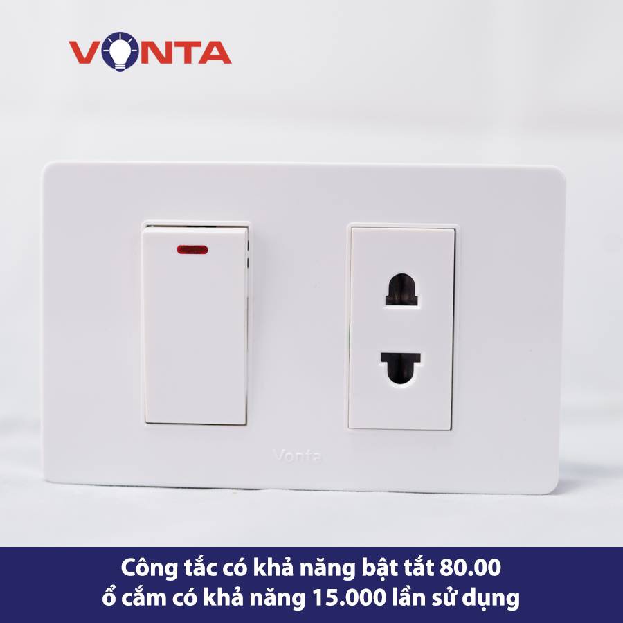 Hạt ổ cắm-hạt công tắc Vonta công nghệ Đức siêu tốt