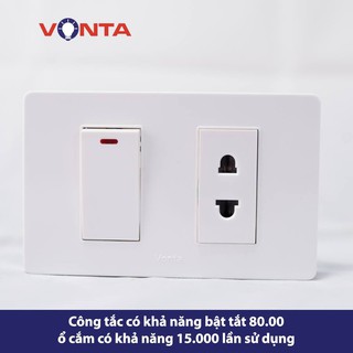 Hạt ổ cắm-hạt công tắc Vonta công nghệ Đức siêu tốt [Hạt to]