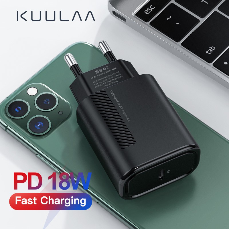 Cốc Sạc Nhanh Kuulaa Usb 18w Pd 3.0 4.0 Sell Aladen Cho Iphone 11 Pro Max