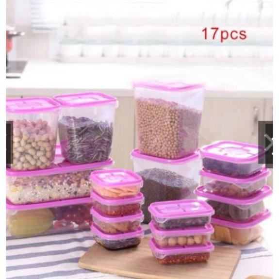 [ 17 HỘP ] Hộp Đựng Thức Ăn 17 Món Siêu Đa Năng Tiện Dụng – Bộ Hộp Đựng Thức Ăn IKEA 17 Hộp Cao Cấp | BigBuy360 - bigbuy360.vn