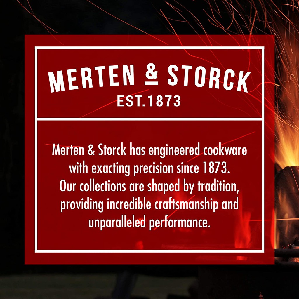 CHẢO THÉP CACBON Merten & Storck Carbon Steel, Frying Pan, ĐƯỜNG KÍNH 20cm (8-Inch) MÀU ĐEN