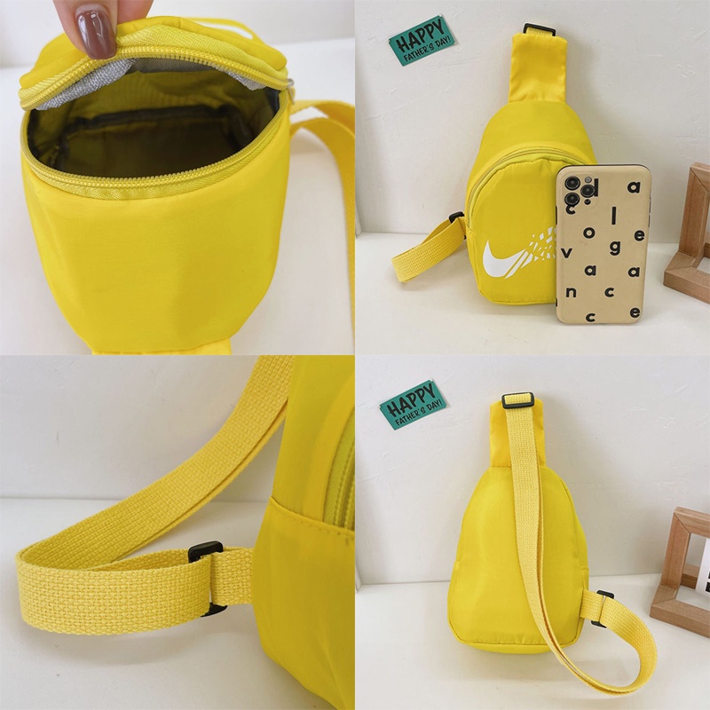 Túi đeo chéo siêu nhẹ màu sắc kẹo ngọt phong cách phương tây cho bé