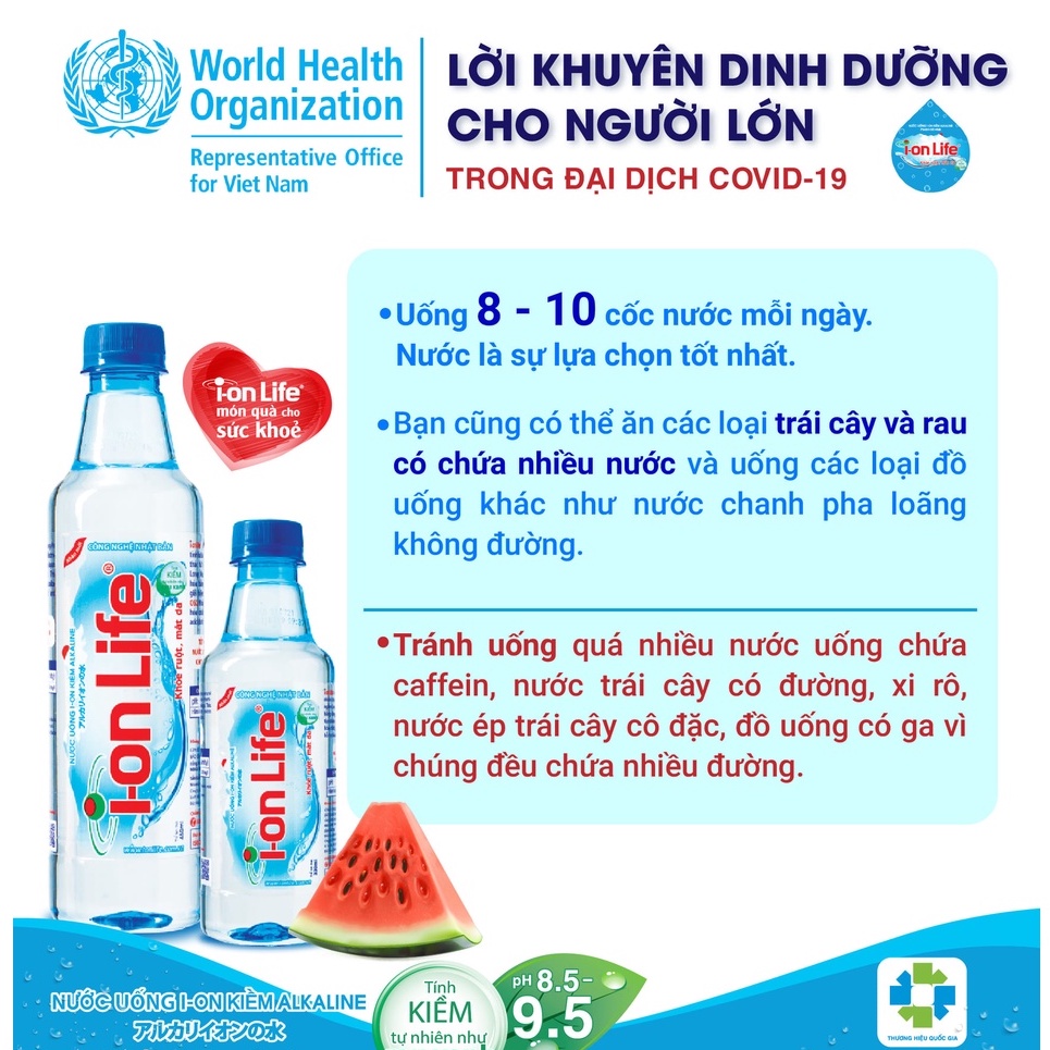 Nước Uống I-on Life Chai 330ml,450ml,1250ml