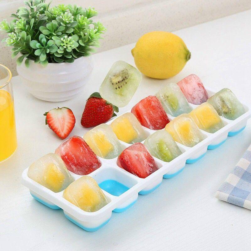Khay đá, khay trữ đông đế silicon - BPA free - an toàn cho bé , tiện lợi cho mẹ