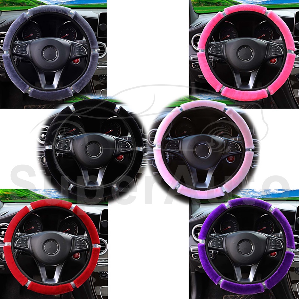 SuperAuto 38CM Bọc Vô Lăng Ô Tô Phụ Kiện Ô Tô
