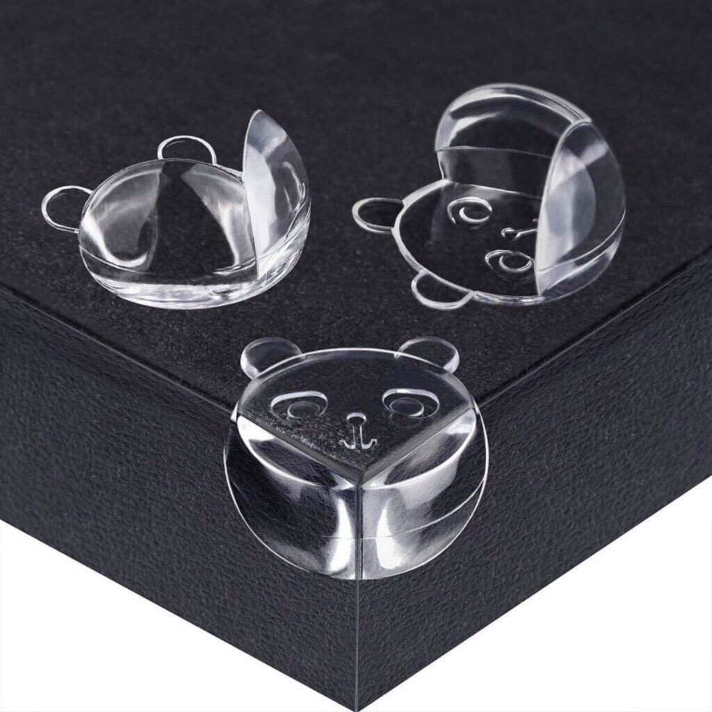 [Hàng mới về] Bịt Góc Bàn - Bịt Cạnh Bàn Silicon Góc Vuông An Toàn Cho Bé Kèm Miếng Dính