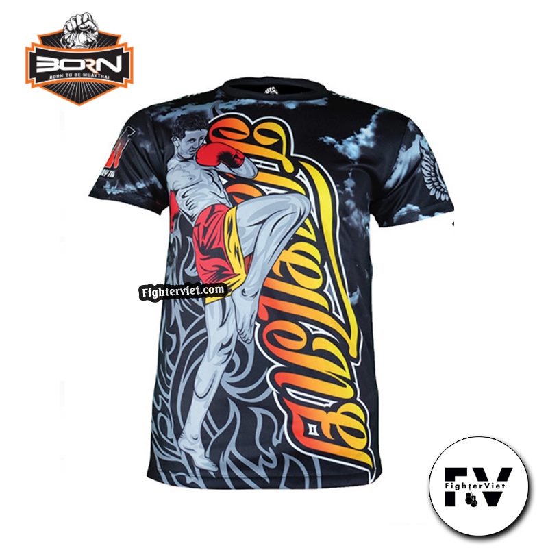 Áo Phông Muay Thai Thun Lạnh Mẫu Áo Muay Thái SMT Born To Be