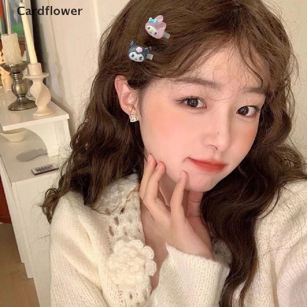&lt; Cardflower &gt; 1 / 5 Kẹp Tóc Mini Họa Tiết Hoạt Hình Cún Sanrio Ngọt Ngào Và Hoang Dã Dễ Thương Dành Cho Nữ Sinh