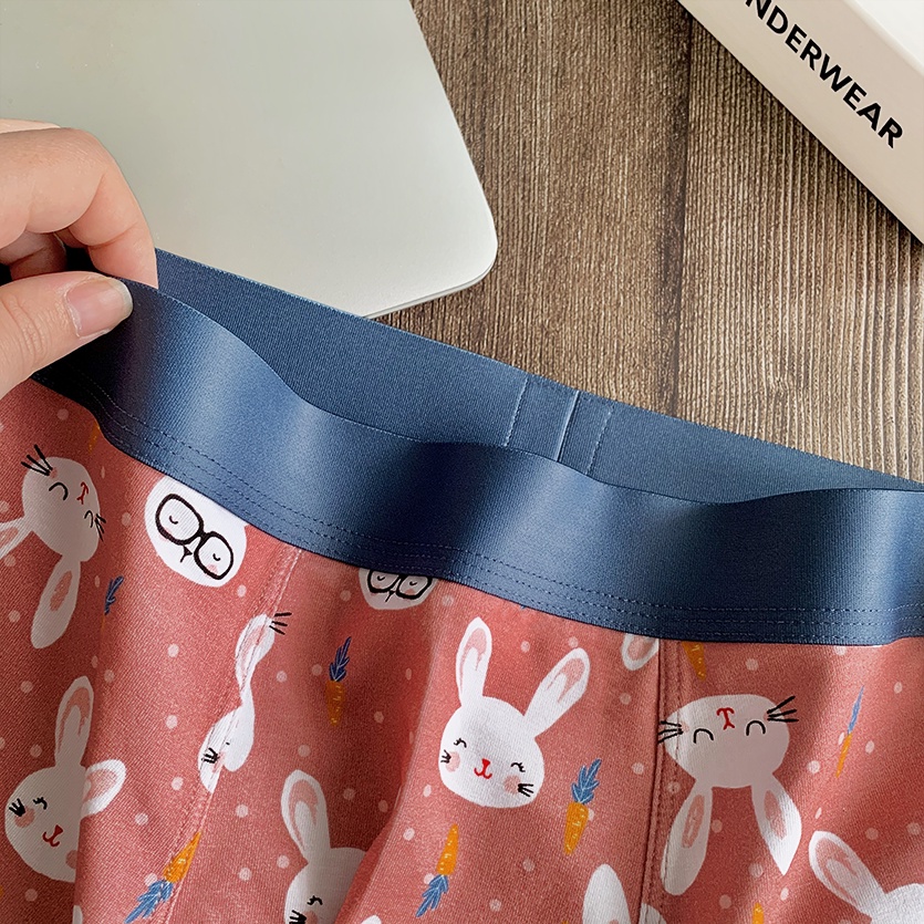 Quần Sịp Nam THẦN SẤM Chính Hãng Hoạ Tiết Thỏ Hồng Good Boy _SUPPER_RABBIT