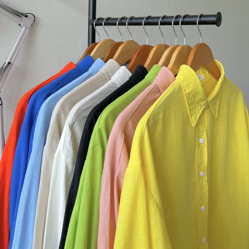Basic Linen Shirt - Sơ mi nữ linen ít nhăn - Remmus.vn