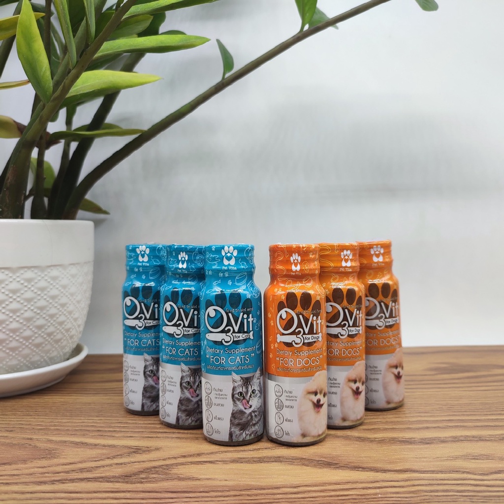 Siro ăn ngon O3vit 50ml bổ sung vitamin và omega-3 cho chó mèo, siro kích thích ăn ngon miệng chó mèo - Củ Cải Pet Shop