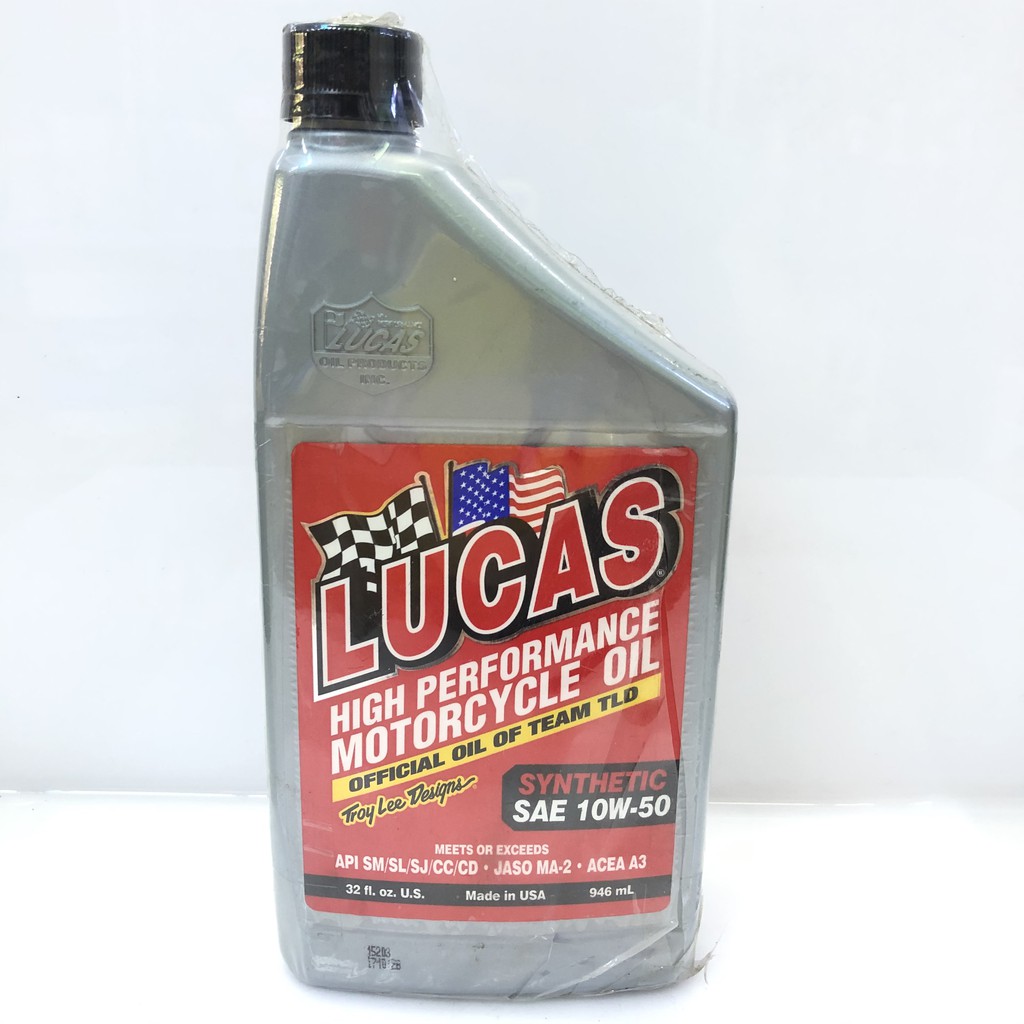 Nhớt tổng hợp cao cấp xe máy. mô tô PKL LUCAS High Performance Synthetic 10W50 Motorcycle Oil (nhập khẩu USA)