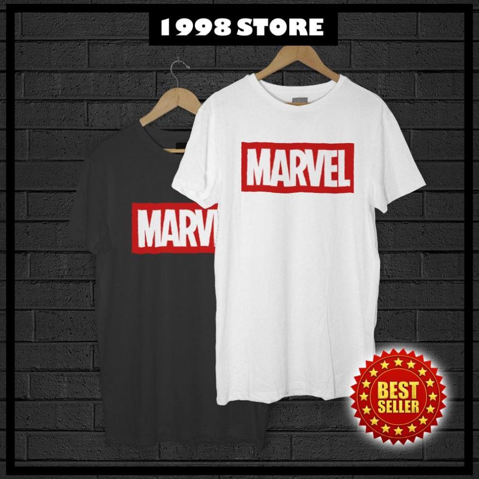 Combo 2 Áo Marvel - Áo Thun In Hình Chữ Marvel