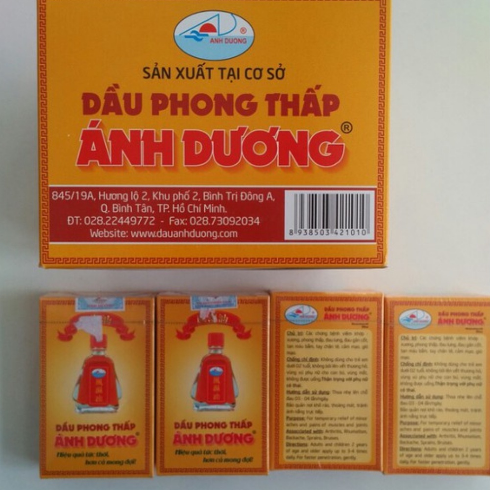 Dầu phong thấp Ánh Dương 1 lốc 5 chai 10ml NATUMART