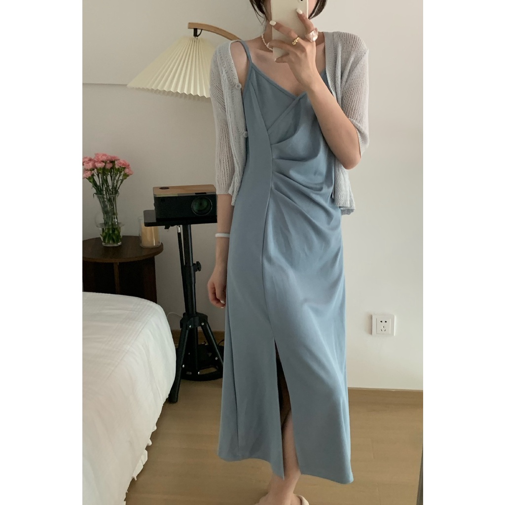 Đầm bầu basic hai dây dáng A Snugg -  Best choice đầm basic Hè -  SNU2150