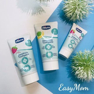 Kem đánh răng trẻ em không cay, nuốt được cho bé Chicco Italy