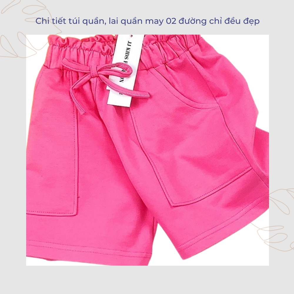 Quần short thun cotton da cá trẻ em năng động thoải mái full size - JJ Kids