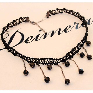 Vòng cổ chocker đính đá mẫu mới