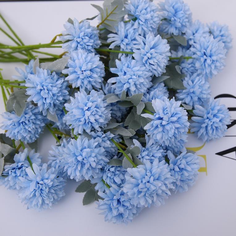 Hoa bồ công anh giả bằng lụa loại có 3 bông, lớn 7cm dài 69cm dùng để bó hoa cực đẹp