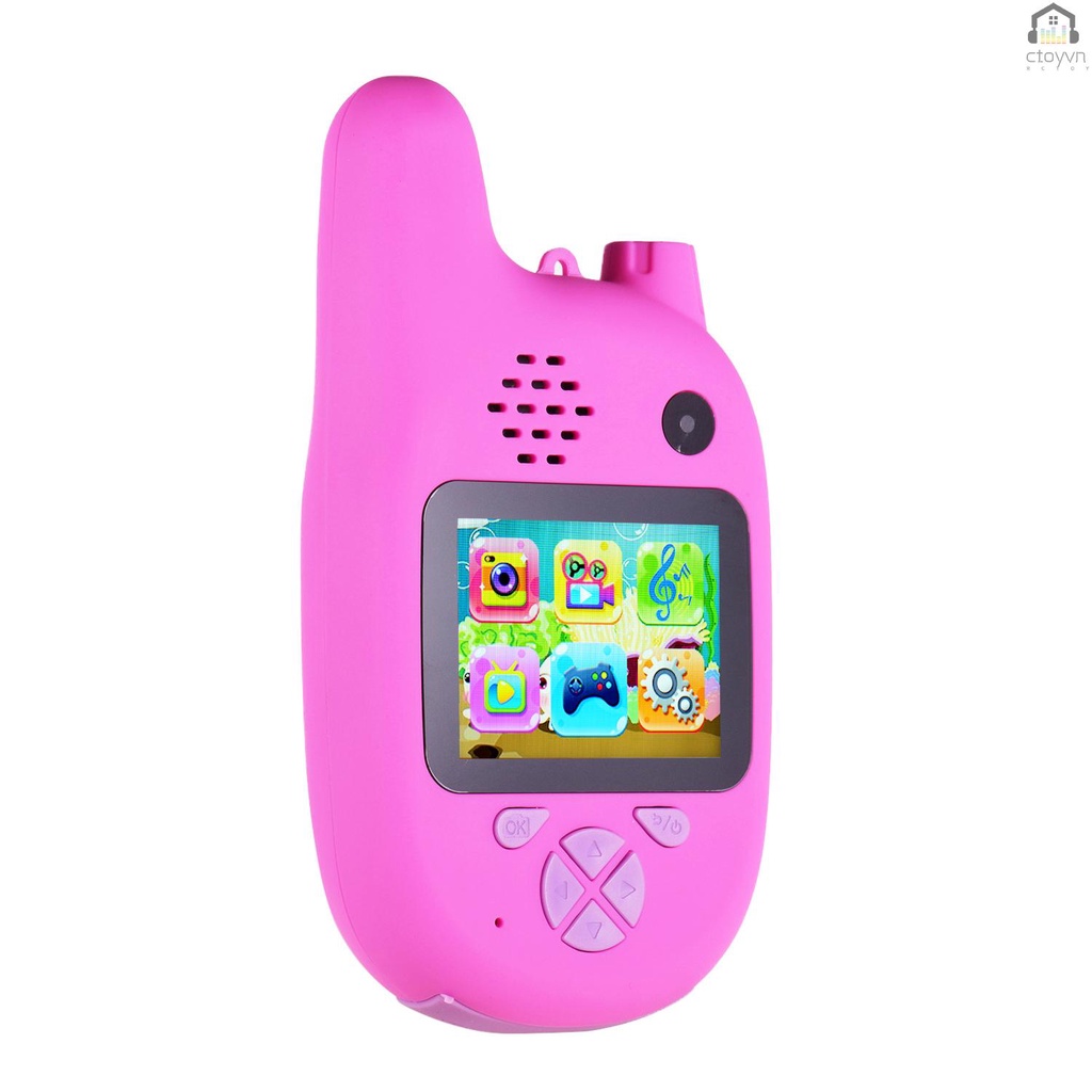 Bộ đàm 8MP ống kính kép 2.0inch IPS tự động lấy nét kèm pin chuyên dụng cho bé | BigBuy360 - bigbuy360.vn