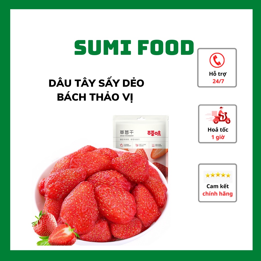Dâu tây sấy dẻo Bách Thảo Vị 50gr