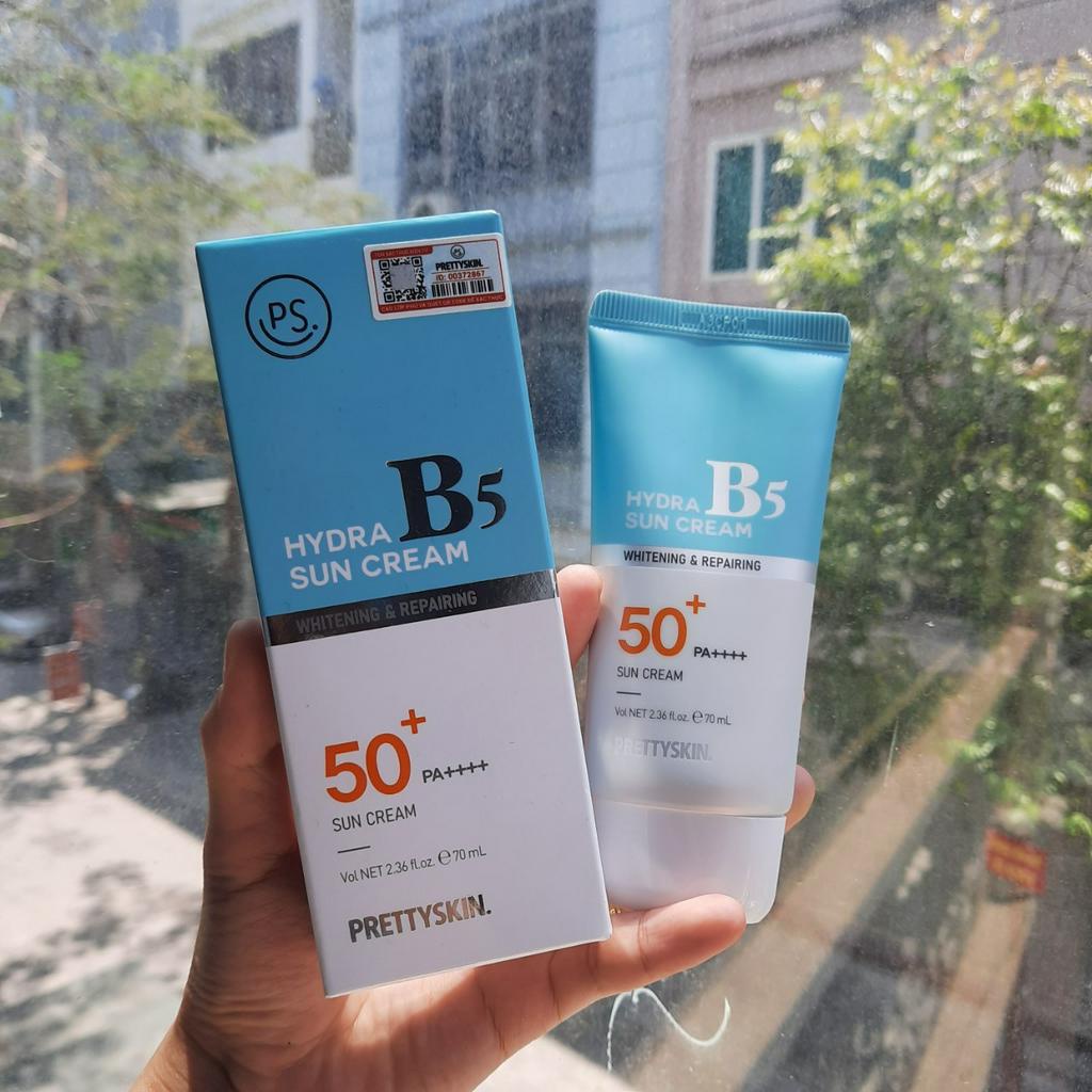 [Hàng công ty] Kem Chống Nắng Bảo Vệ Phục Hồi Dưỡng Trắng B5 PRETY SKIN Sun Cream 70ML SPF 50 PA++