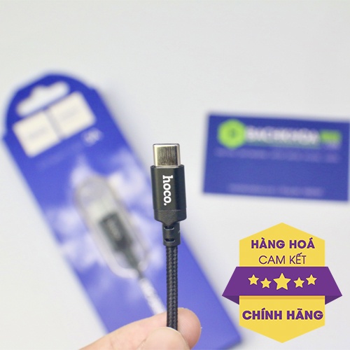 Dây sạc Samsung, Cáp sạc Hoco type c X14 chính hãng - bền bỉ, khó đứt, dài 1m