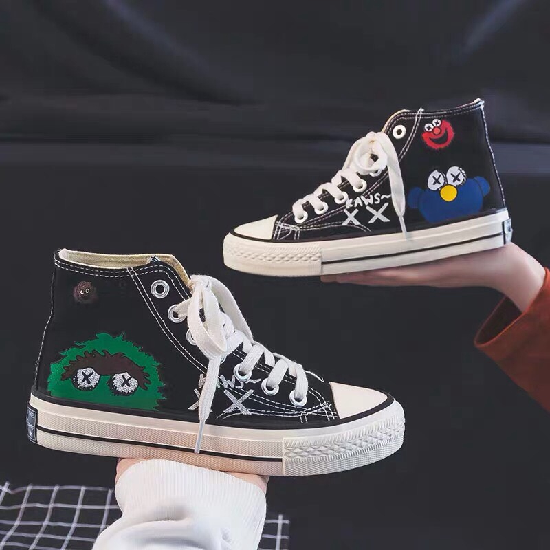 ] Giày thể thao cao cổ in hình ngộ nghĩnh mã 719 | BigBuy360 - bigbuy360.vn