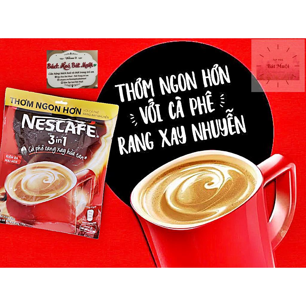 Cà phê sữa NesCafé 3 in 1 đậm đà hài hòa 782g (46 gói x17g)