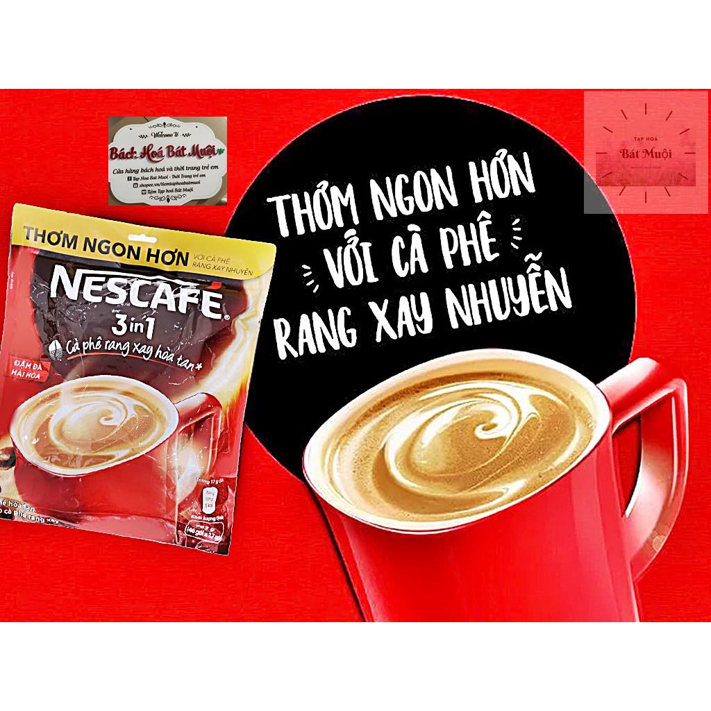 Cà phê sữa NesCafé 3 in 1 đậm đà hài hòa 782g (46 gói x17g)